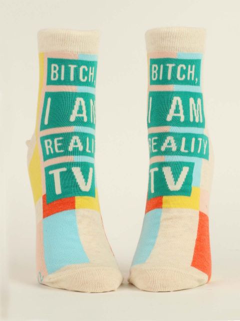 Image of Bitch, I am Reality Tv W-Ankle Socks BLUEQ